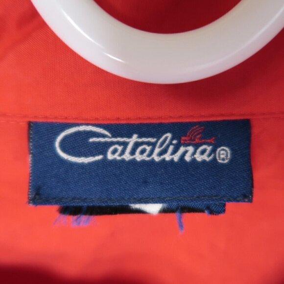 Vintage 80s Catalina Windbreaker Jacket Full Zip Red Nautical Women's Size XL - Picture 14 of 14